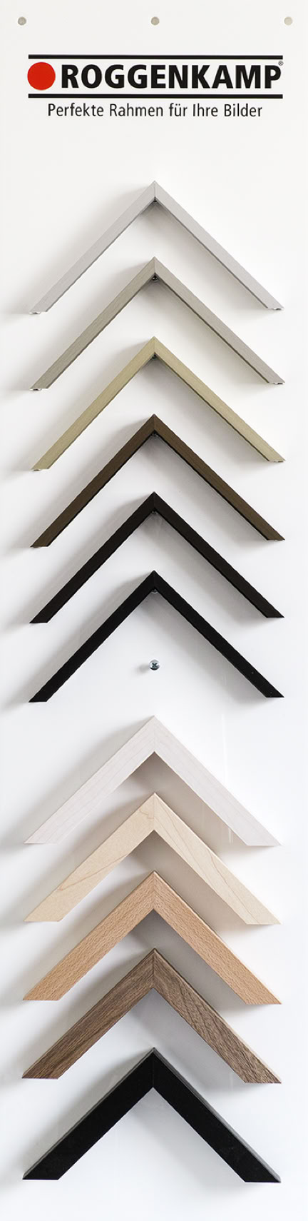 Display Rahmenwinkel auf Acrylplatte