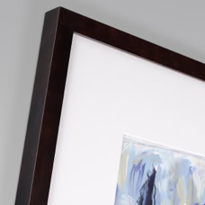 Holz-Wechselrahmen Profil 23 Buche Dunkelbraun