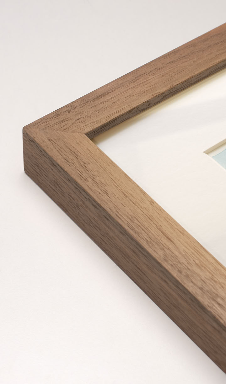 Holzrahmen Profil 23 Walnuss Natur 