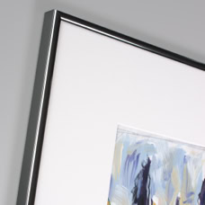 Alu-Wechselrahmen Profil R Platin