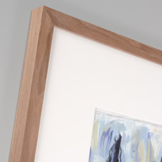 Holz-Wechselrahmen Profil 23 Walnuss Natur